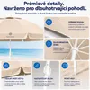 sada slunečníků Fleau Goods 180 cm - UV ochrana - Náhled obrázku produktu 4