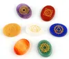 Chakra Steine Set, 7-teilige Gravur Handsteine aus Produktbild-Vorschau 1