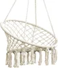 Hängesessel Makramee Hängestuhl Boho 80x60 cm Ecru – Produktbild-Vorschau 8