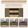 Buffet Merax en MDF avec 4 tiroirs et 2 portes, finition Voir les images du produit 9