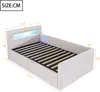 Flieks Lit hydraulique rembourré 90x200cm avec USB et Voir les images du produit 4