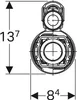 Geberit keramická splachovacia súprava 1 ks d40mm, 1 ks. Náhľad obrázku produktu 4