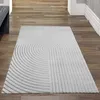 Tapis de salon à motifs linéaires gris Taille - 80 x 150 cm Voir les images du produit 1