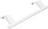 A white refrigerator door handle with mounting brackets is shown against a white background. Produktbild-Vorschau