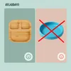 Assiette pour enfant Relaxdays en bambou, avec ventouse, Voir les images du produit 6