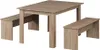 Ensemble de table à manger Vicco Sentio Sonoma 137.6x92.8cm Voir les images du produit 1