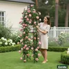 Gerdo | Zahradní sloupová pergola 200 cm, černá – kovová Náhled obrázku produktu 6
