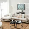 2er Set Couchtisch mit Marmormuster und Metallrahmen Produktbild-Vorschau 5