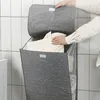 Wäschekorb Faltbar 60L,mit Deckel mit Griffen,Aufhängbar Produktbild-Vorschau 3