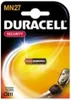 A Duracell MN27 battery in its retail packaging, with a car key fob visible in the foreground. Produktbild-Vorschau