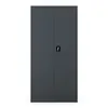 A dark gray metal cabinet with two doors and a central lock. Produktbild-Vorschau