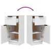 vidaXL Kredens biały 30x30x70 cm materiał drewnopochodny - Podgląd zdjęcia produktu 15
