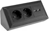 ChiliTec 2-drożny blok gniazd + 2x USB czarny 250V AC / 16A Podgląd zdjęcia produktu 3