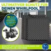 tillvex® Whirlpool Unterlage eckig 242 cm Schwarz | Produktbild-Vorschau 7