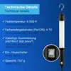 REV Handlampe - 5m Kabel, 7W, 320 Lumen, IP54, schwarz Produktbild-Vorschau 3