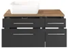 Waschtischunterschrank Dasa (links) 90cm mit 4 Schubladen - Produktbild-Vorschau 3