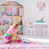 Relaxdays Hängelampe für Mädchen, Kinderlampe m. Ballerina Produktbild-Vorschau 3