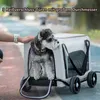 Haustierwagen, Zusammenklappbarer 4 Rad Kinderwagen für Produktbild-Vorschau 5