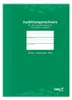 A green notebook cover with text and fields for information. Podgląd zdjęcia produktu