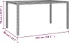 vidaXL Gartentisch mit Holzplatte Grau Poly Rattan & Produktbild-Vorschau 7