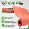 Tunturi Yoga Mat 8mm - Pilates mat - Extra dikke fitness Productafbeelding-voorbeeld 2