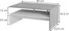 Konferenční stůl Vicco Amato Beton/bílá 90 x 52.6 cm, Model Náhled obrázku produktu 2