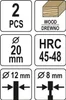 Yato YT-33831, Einzelbild, Bohrer, Holz, Kohlenstoffstahl, Produktbild-Vorschau 5