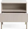 Nachttisch Lagos mit Metallfüßen in Farbton Cashmere + Produktbild-Vorschau 4