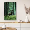 MuchoWow® - Leinwandbilder - Hirsche - Wald - Bäume - Tiere Produktbild-Vorschau 6