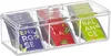 Relaxdays Teebox, contenitore per tè a 3 scomparti, L x P x Anteprima dell’immagine prodotto 1
