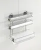 WENKO Küchen Rollen Halter TRIO Edelstahl ohne bohren Alu Produktbild-Vorschau 4