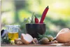 ARTland Leinwandbild Scharfe rote Chili mit feinem Olivenöl Produktbild-Vorschau 1