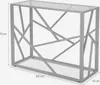 Eingangstisch modernes Design 100x40x78cm mit Glasplatte Produktbild-Vorschau 8
