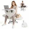 Bürostuhl Gamingstuhl mit Teddybezug, drehbar, mit Produktbild-Vorschau 1