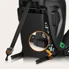 Close-up view of the lower rear section of a child car seat, highlighting the ISOFIX connectors and a seatbelt strap. Produktbild-Vorschau
