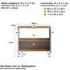 trendteam Touch Bad Waschbeckenunterschrank Weiß/Eiche Produktbild-Vorschau 7