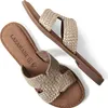 Lazamani Flor Damen Leder-Pantoletten Gold Größe 39 Produktbild-Vorschau 6