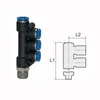 Riegler T-Mehrfachverteiler »Blaue Serie«, drehbar, R 1/8 Produktbild-Vorschau 2