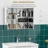Armadietto a specchio kleankin, pensile, mobile da bagno a Anteprima dell’immagine prodotto 4