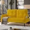 Dwuosobowy fotel sztruksowy Sweiko z komfortową tapicerką Podgląd zdjęcia produktu 1