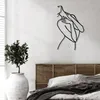 Wallity, Woman Lines, Wanddeko, Schwarz, Metall, 53 x 86 cm Produktbild-Vorschau 3