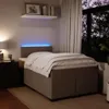 The Living Store Boxspringbett mit Matratze Hellgrau Produktbild-Vorschau 6