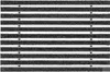 A close-up, top-down view of a black and gray doormat with a ribbed texture. Produktbild-Vorschau