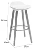 Miliboo - Design-Barhocker Weiß skandinavisch 2er-Set GILDA Produktbild-Vorschau 7