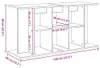 vidaXL Supporto per acquario in rovere nero 120 x 40 x 60 Anteprima dell’immagine prodotto 7