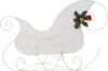 vidaXL Rentier mit Schlitten Weihnachtsdekoration 60 LEDs Produktbild-Vorschau 5