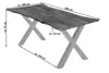 Esstisch Akazie nussbaumfarben 240 x 100 cm X-Gestell Produktbild-Vorschau 2