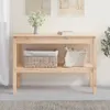 vidaXL Tavolino da salotto 110x40x75 cm in legno massello Anteprima dell’immagine prodotto 2