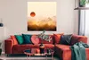 MuchoWow® Poster Malerei - Sonne - Landschaft - Vögel Produktbild-Vorschau 2