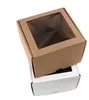20x20x10 cm Box mit Fenster quadratisch Weiß - Satz von 5 Produktbild-Vorschau 2
